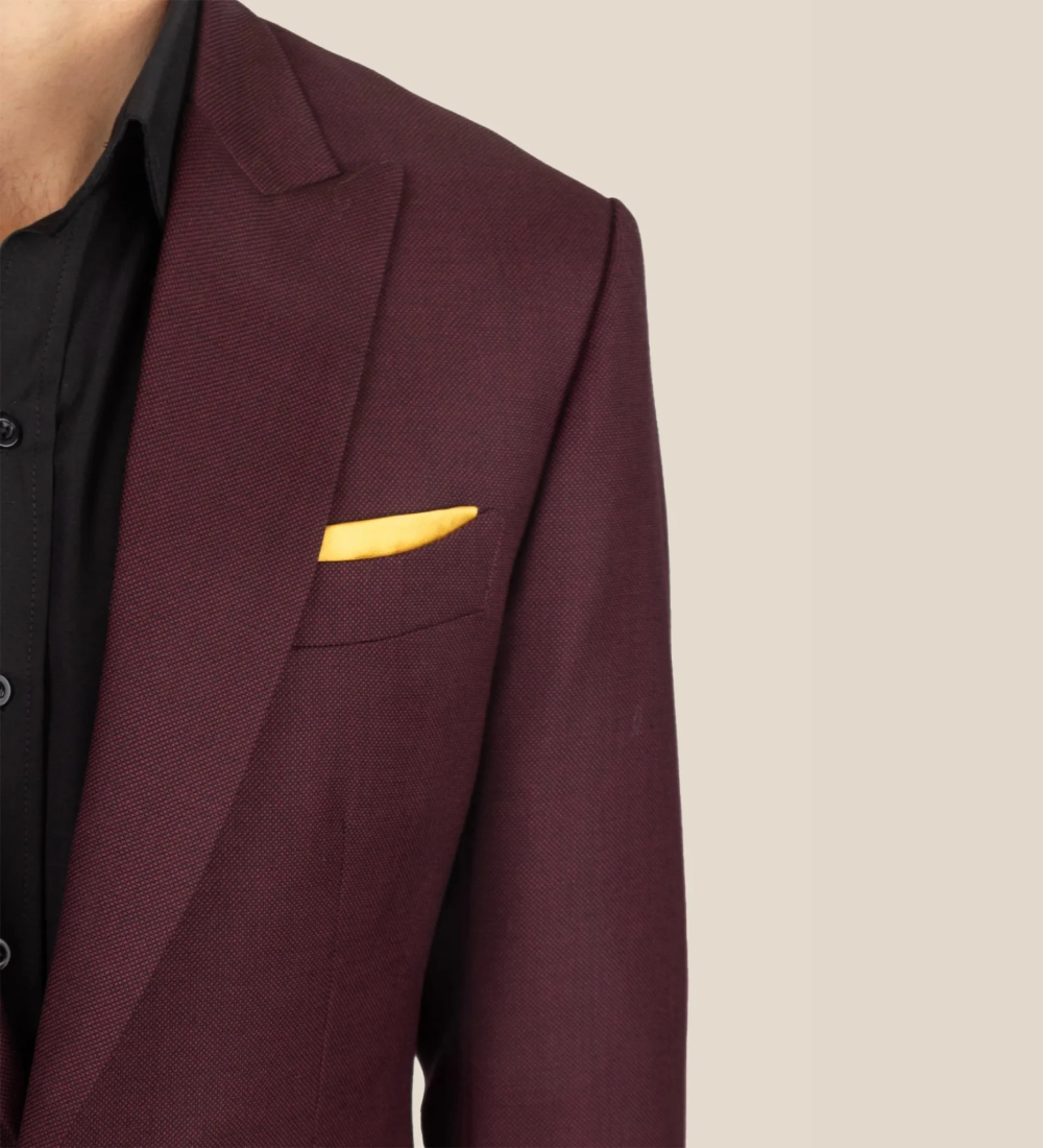 Mulberry Red Three Piece Suit