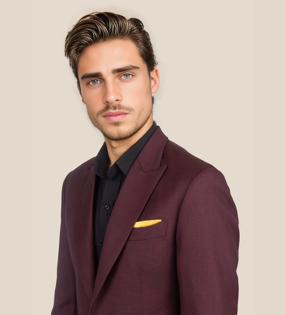 Mulberry Red Three Piece Suit