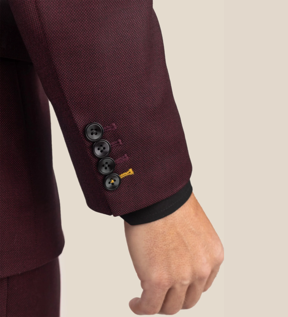 Mulberry Red Three Piece Suit