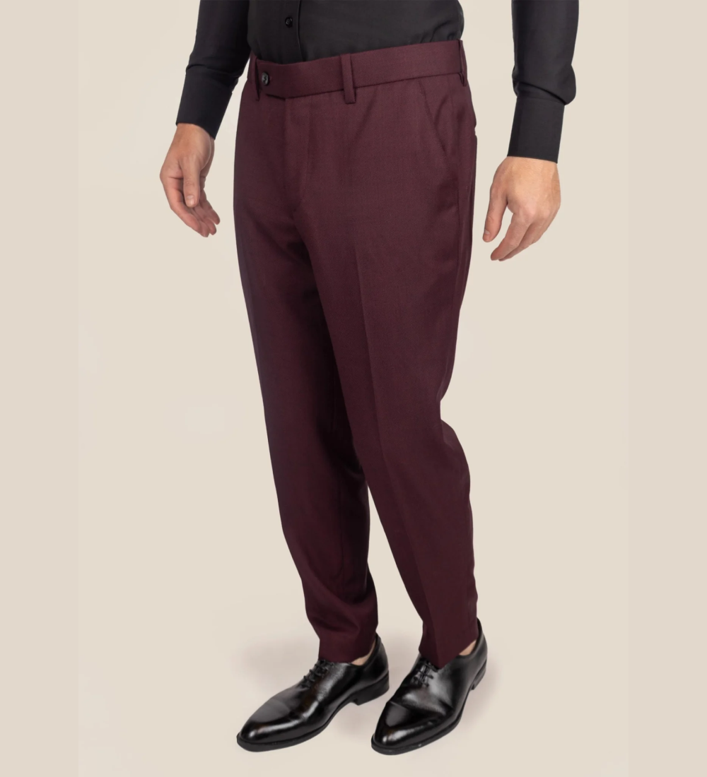 Mulberry Red Three Piece Suit