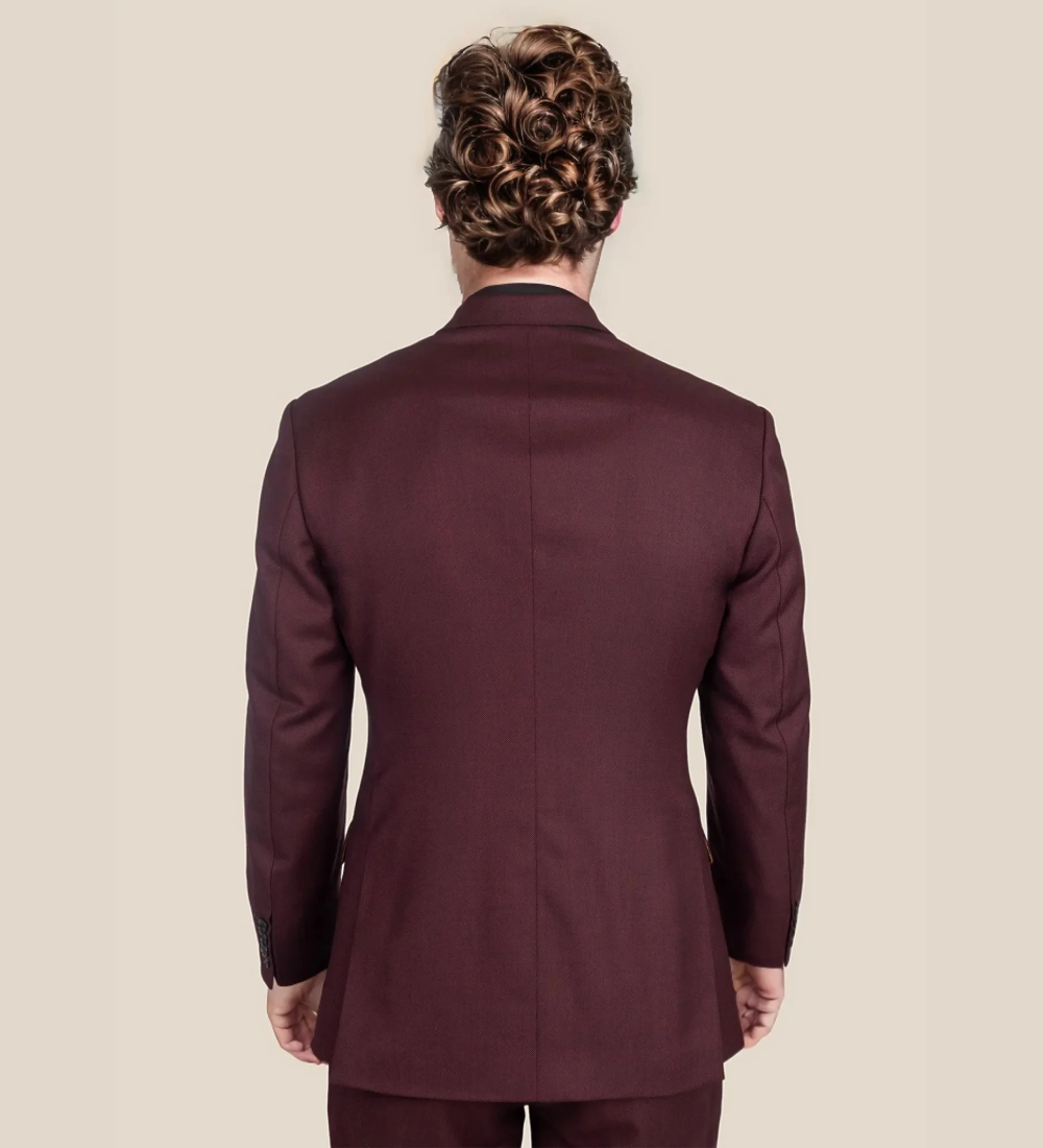 Mulberry Red Three Piece Suit