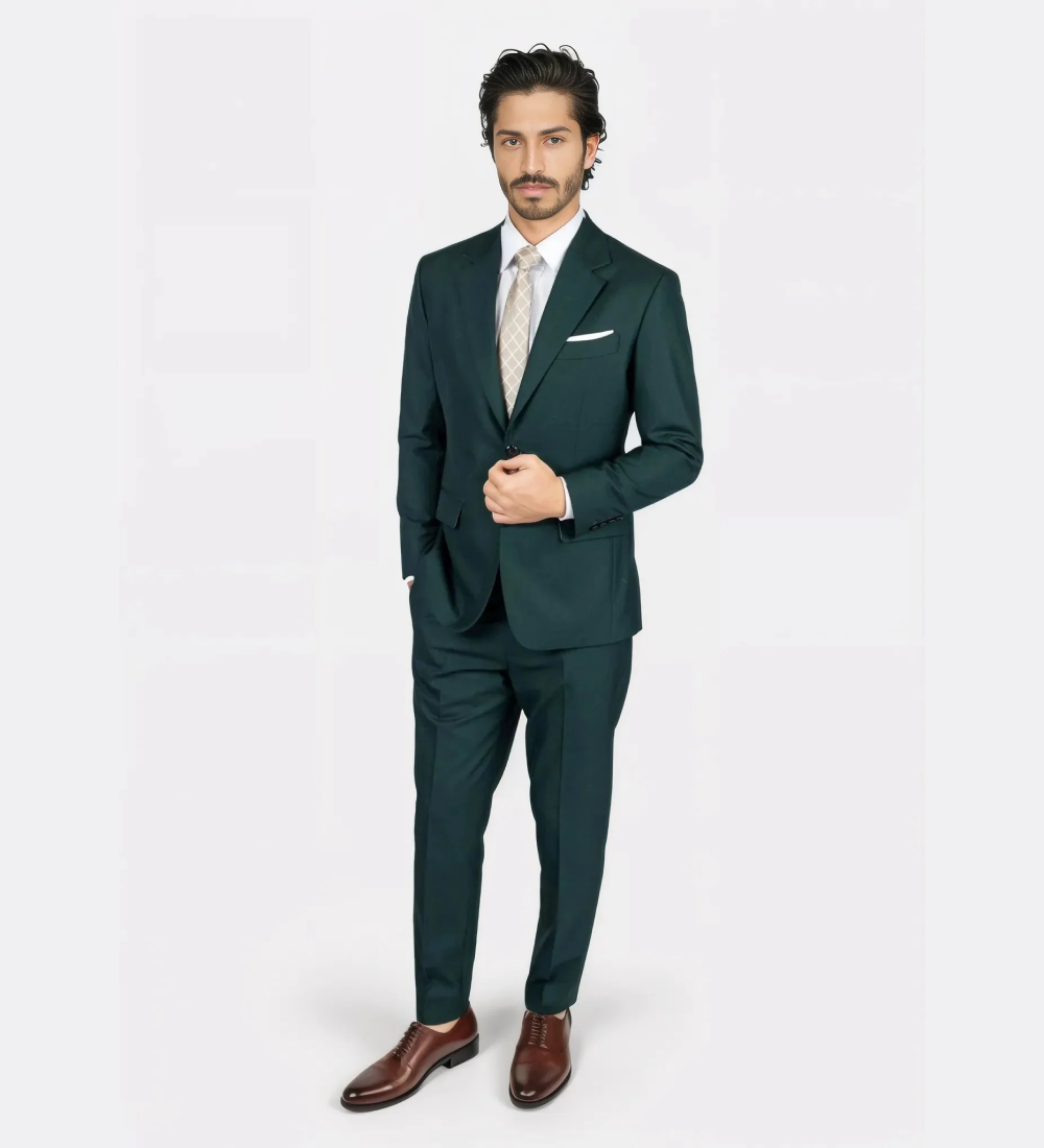 Forest Green Formal Two Piece Suit