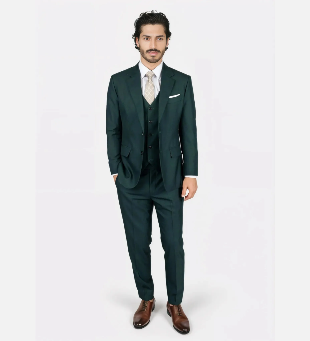 Forest Green Formal Two Piece Suit