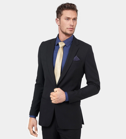 Jet Black Formal Two Piece Suit