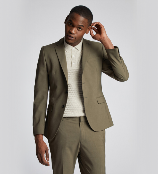 Army Brown Two Piece Suit