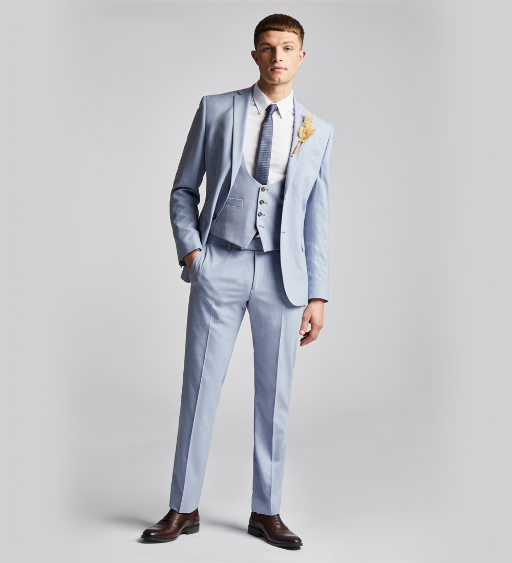 Lavender Blue Two Piece Suit