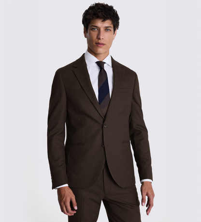 Black Coffee Brown Two Piece Suit