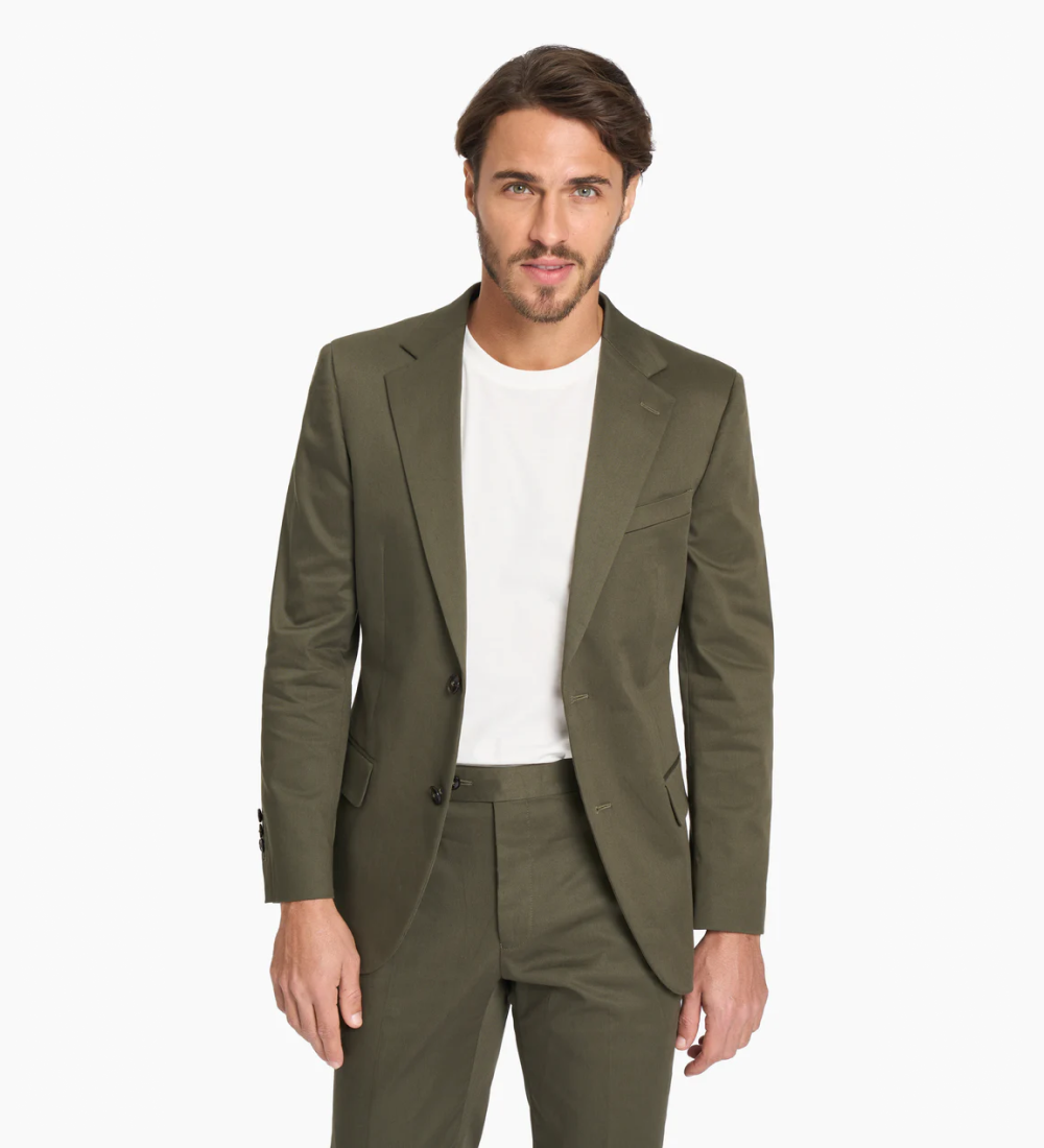 Quincy Dark Green Blend Coat