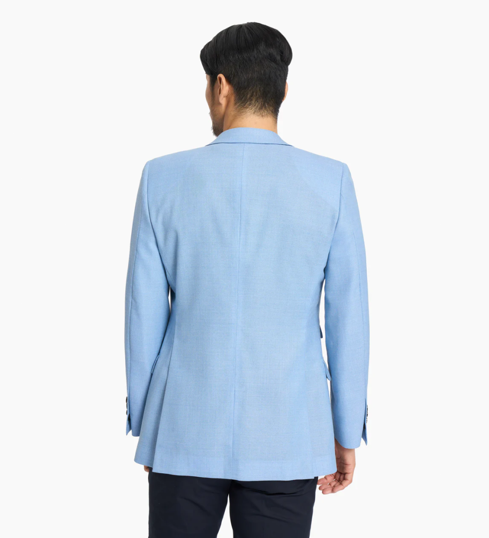 Pale Cornflower Blue Blend Coat