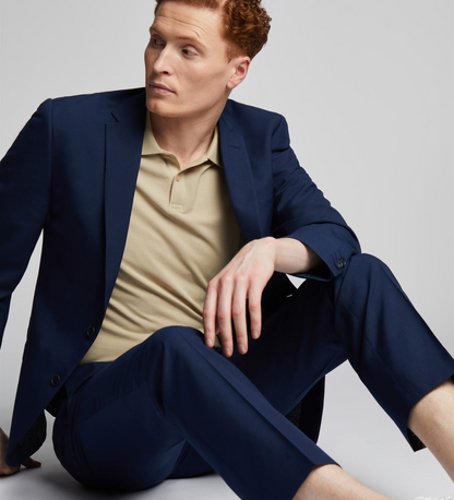 Deep Koamaru Blue Three Piece Suit