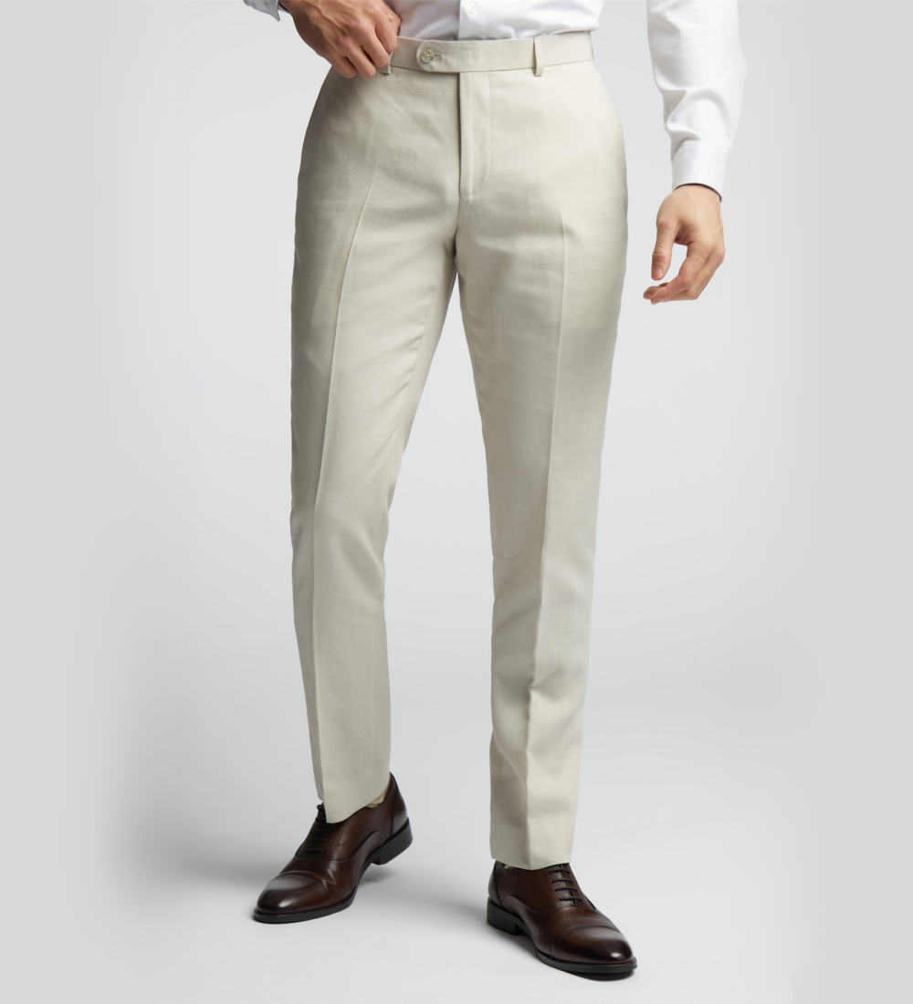 Chinese White Three Piece Suit