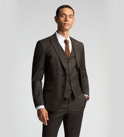 Coffee Brown Three Piece Suit