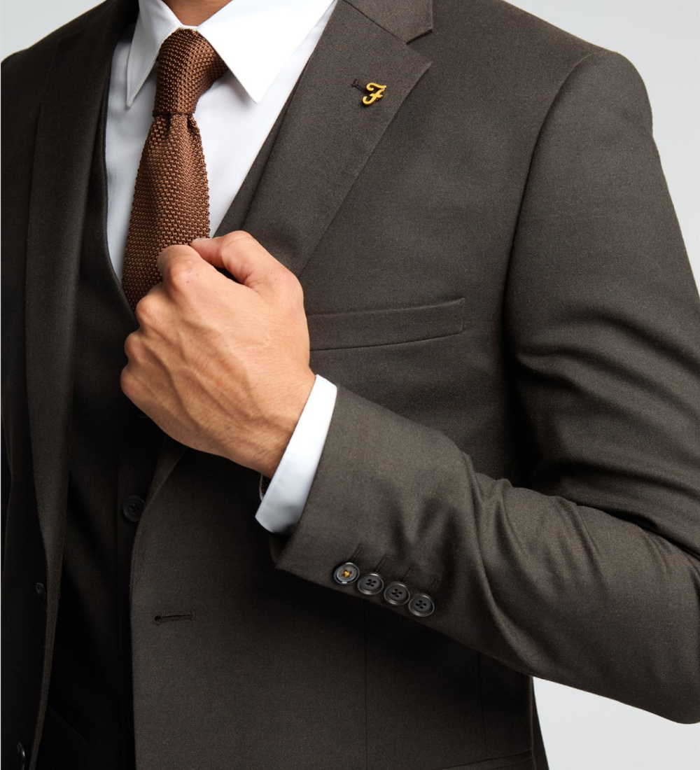 Coffee Brown Three Piece Suit