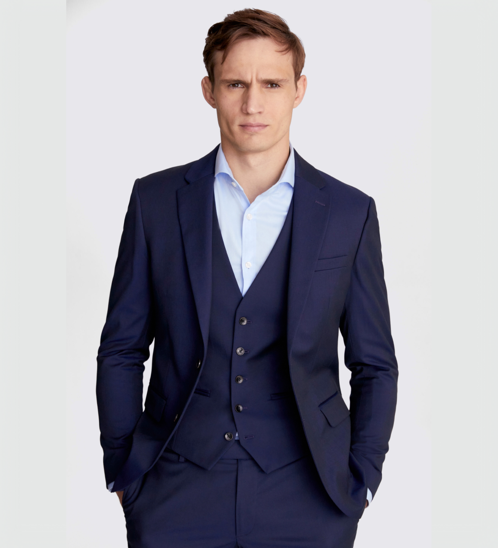 Space Cadet Blue Three Piece Suit