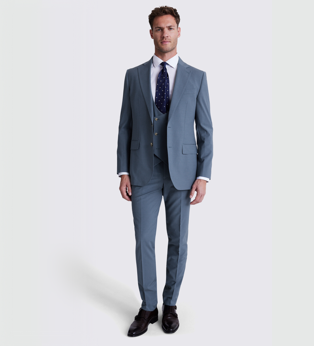 Slate Gray Three Piece Suit