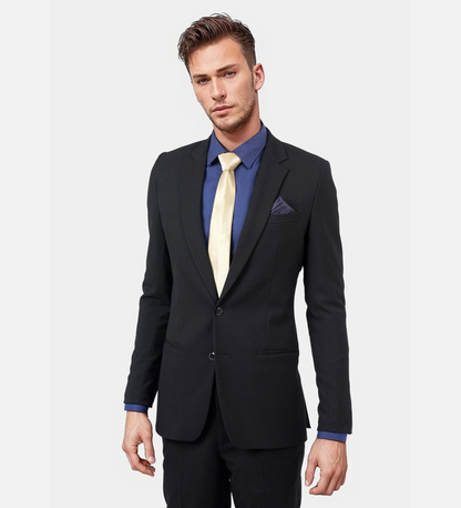 Jet Black Formal Two Piece Suit