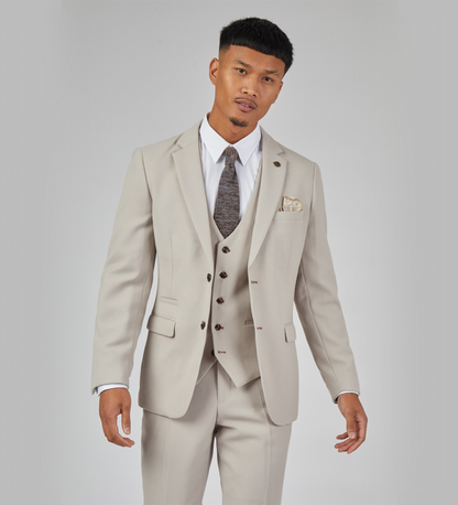 Pale cream Three Piece Suit