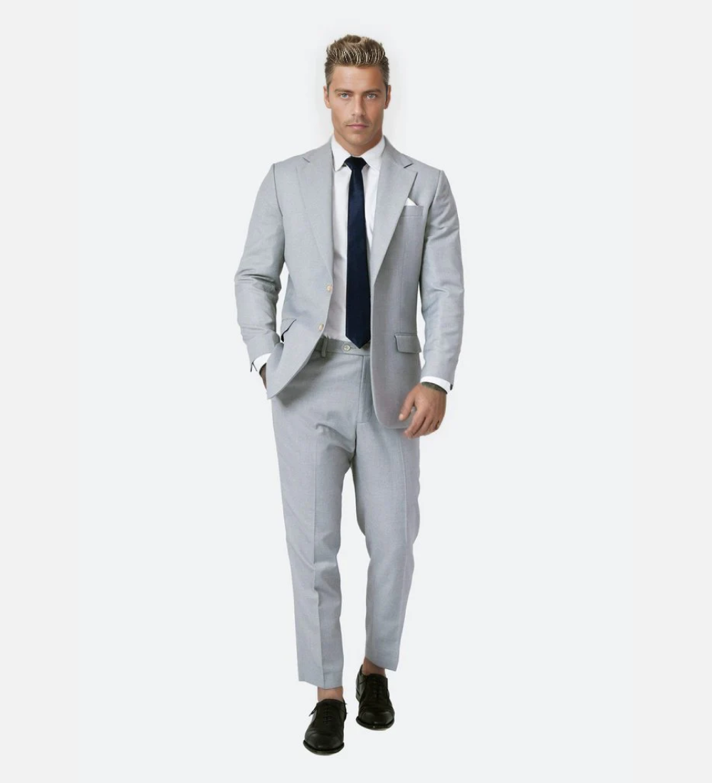 Silver Mist Grey Two Piece Suit