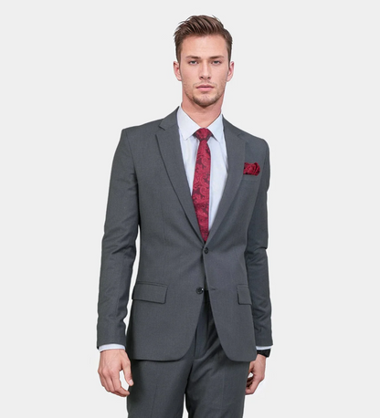 Pewter Dark Gray Two Piece Suit