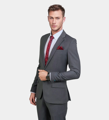 Pewter Dark Gray Two Piece Suit