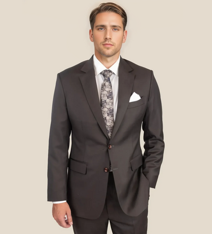 Obsidian Black Two Piece Suit