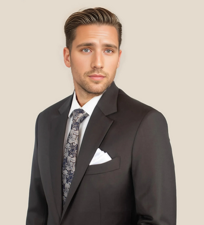 Obsidian Black Two Piece Suit