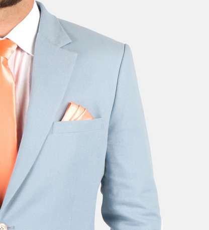 Light Sky Blue Two Piece Suit