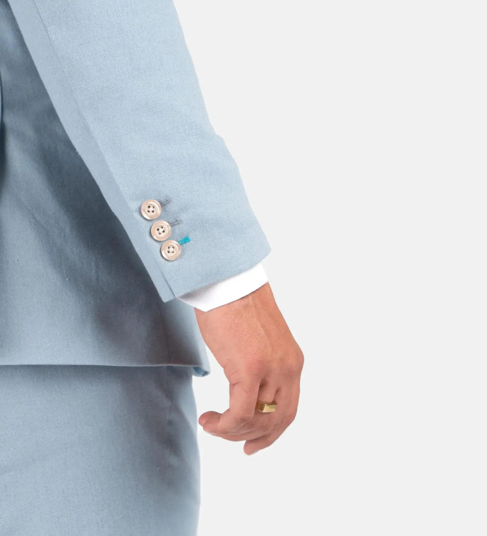 Light Sky Blue Two Piece Suit