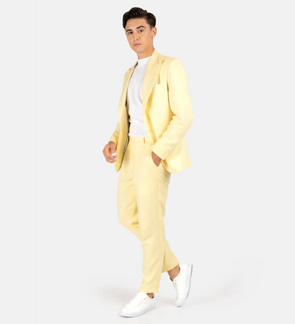 Rich Light Yellow Two Piece Suit