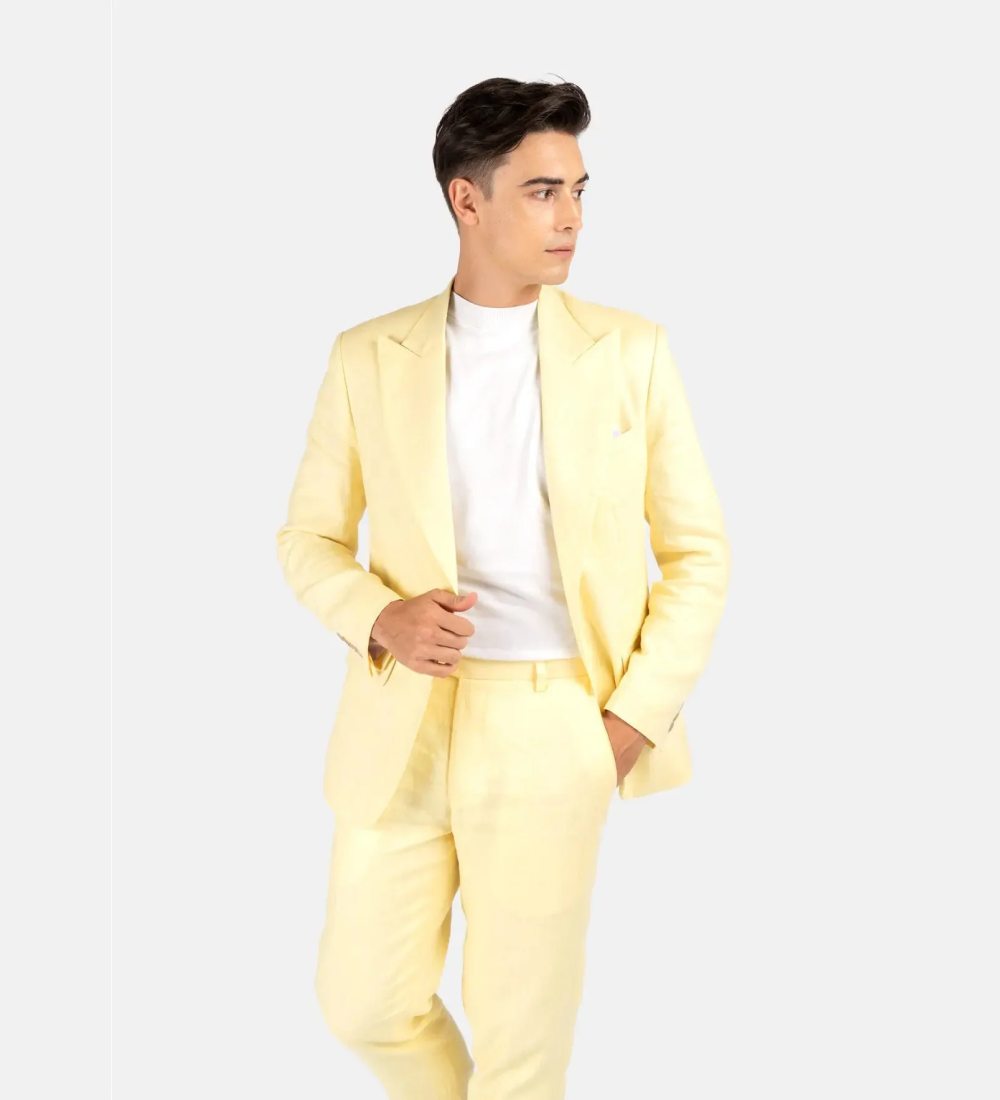 Rich Light Yellow Two Piece Suit