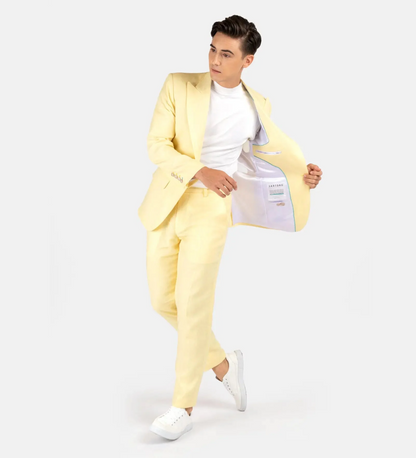 Rich Light Yellow Two Piece Suit