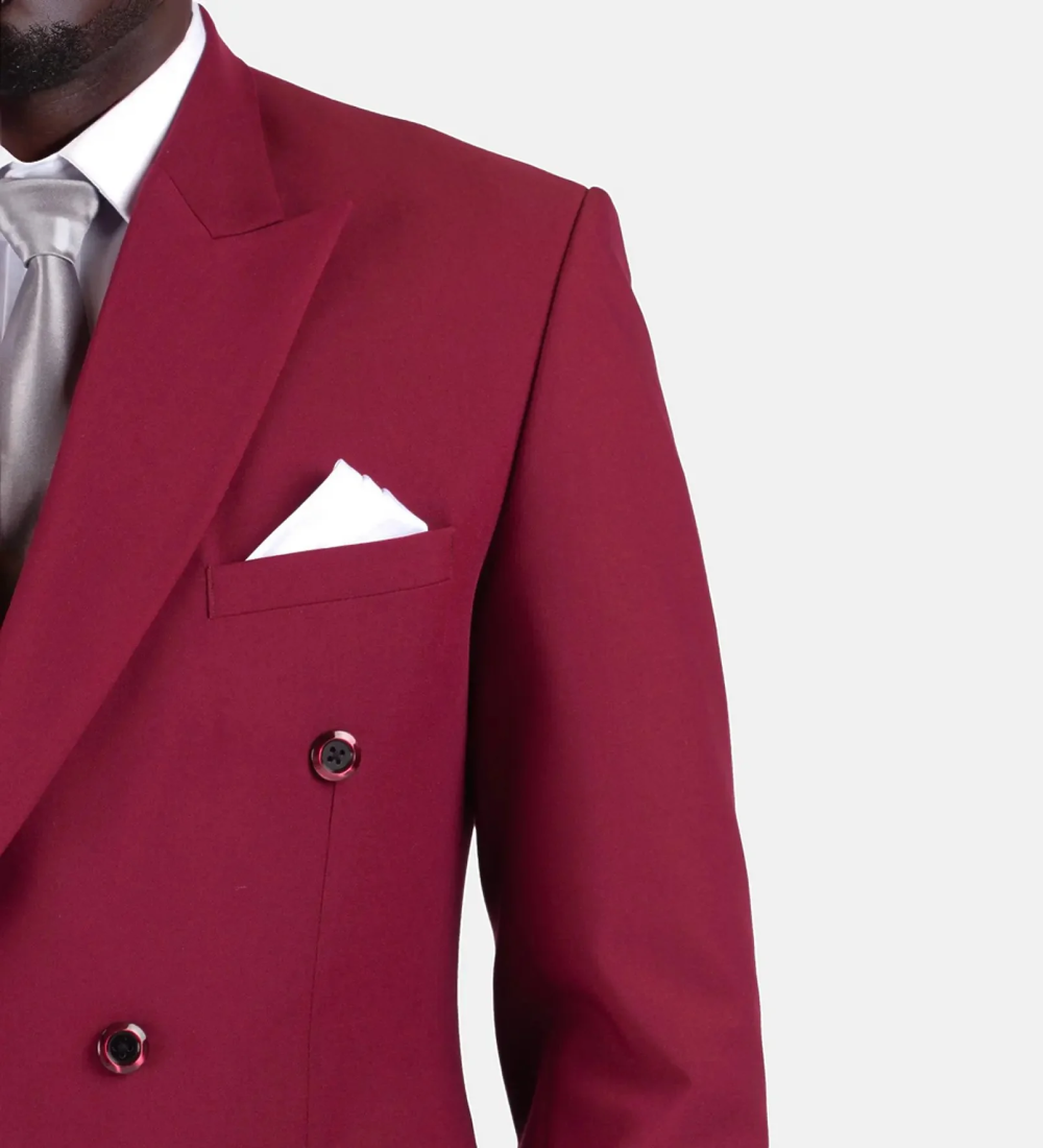 Crimson Red Two Piece Suit