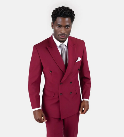 Crimson Red Two Piece Suit