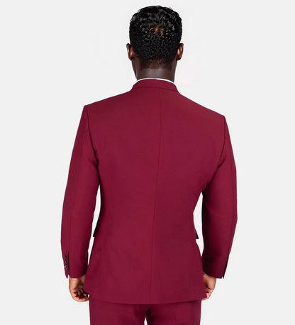 Crimson Red Two Piece Suit