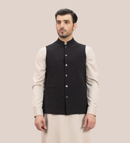 Onyx Black Waist Coat