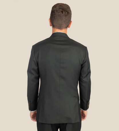 Jet Black Three Piece Suit