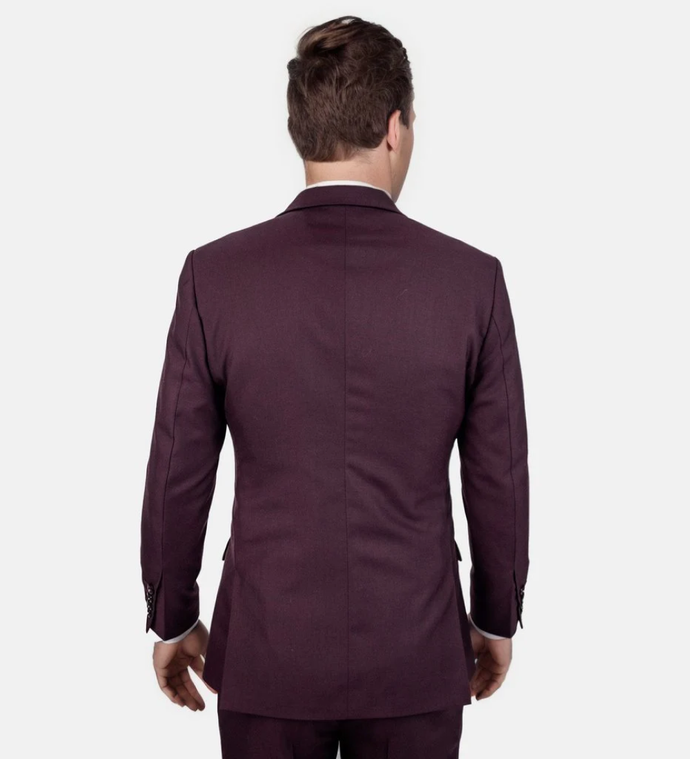 Sangria Purple Three Piece Suit