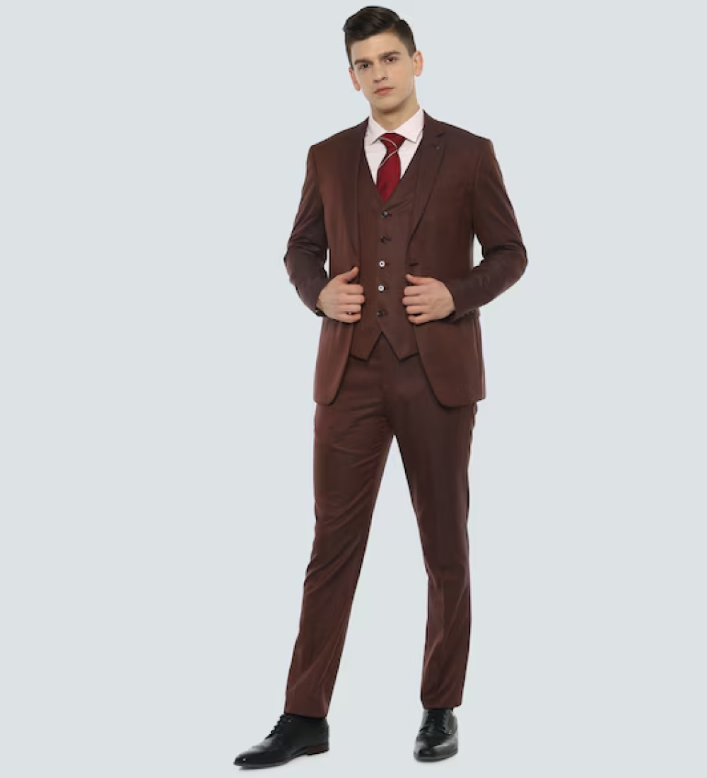 Chocolate Brown Three Piece Suit