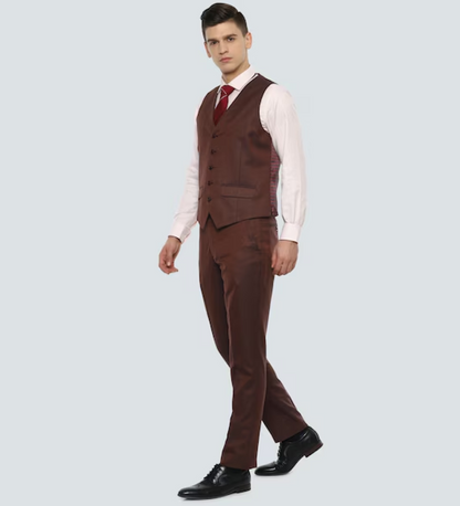 Chocolate Brown Three Piece Suit