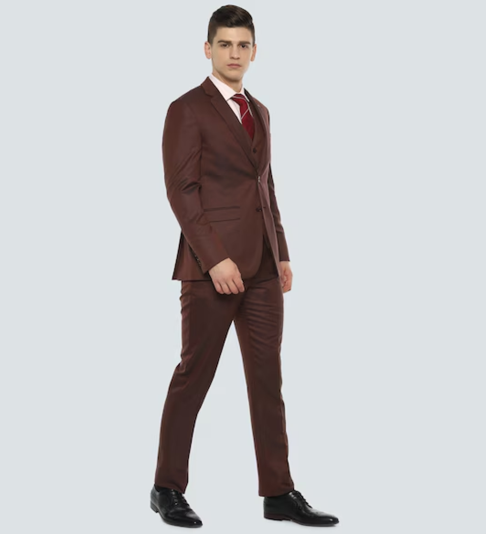 Chocolate Brown Three Piece Suit