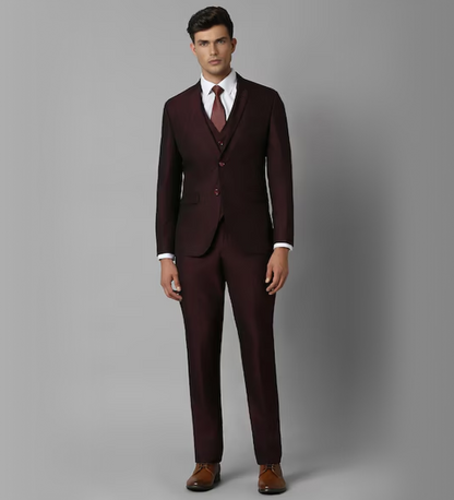 Umber Brown Three Piece Suit