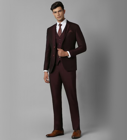 Umber Brown Three Piece Suit