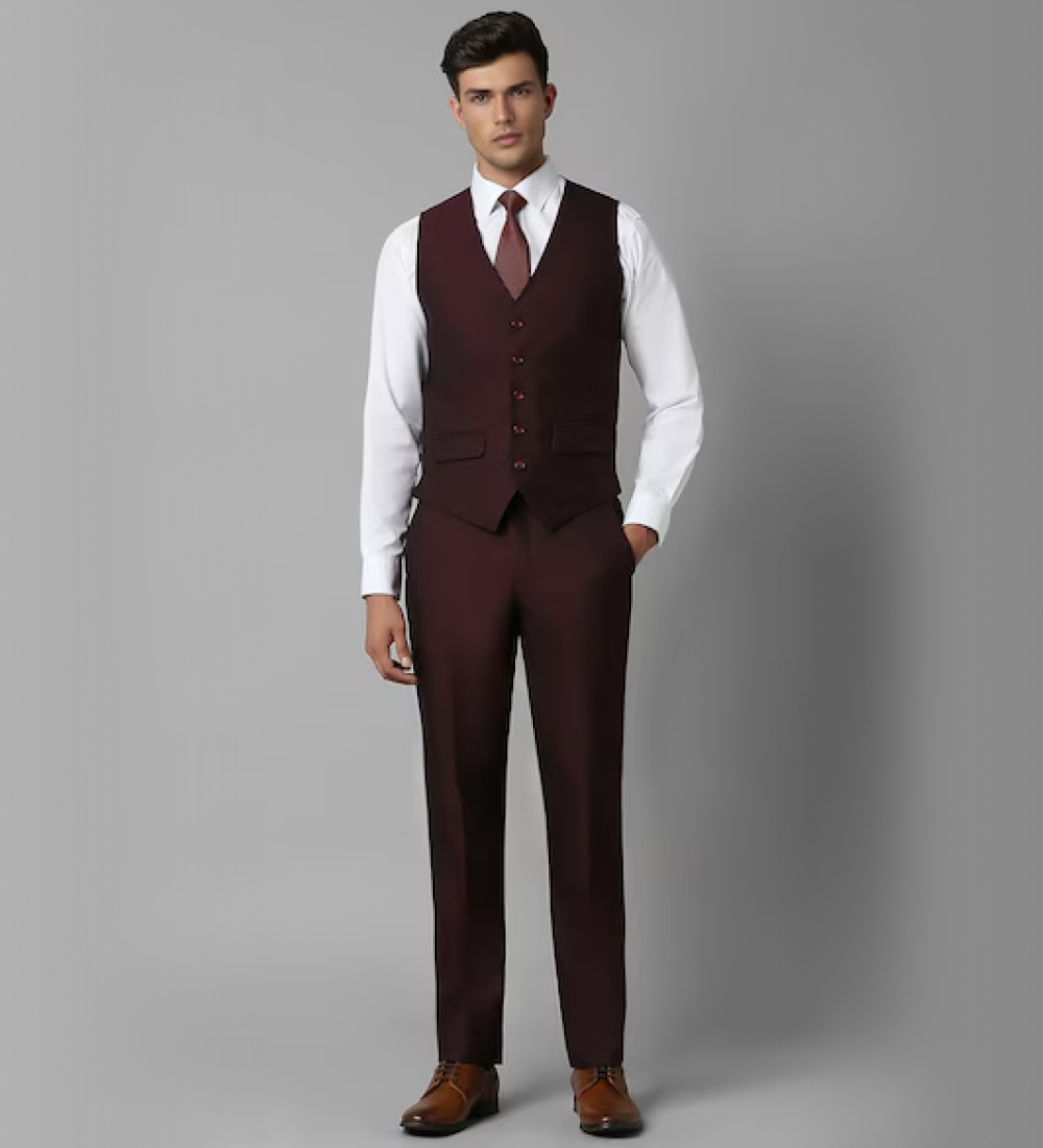 Umber Brown Three Piece Suit