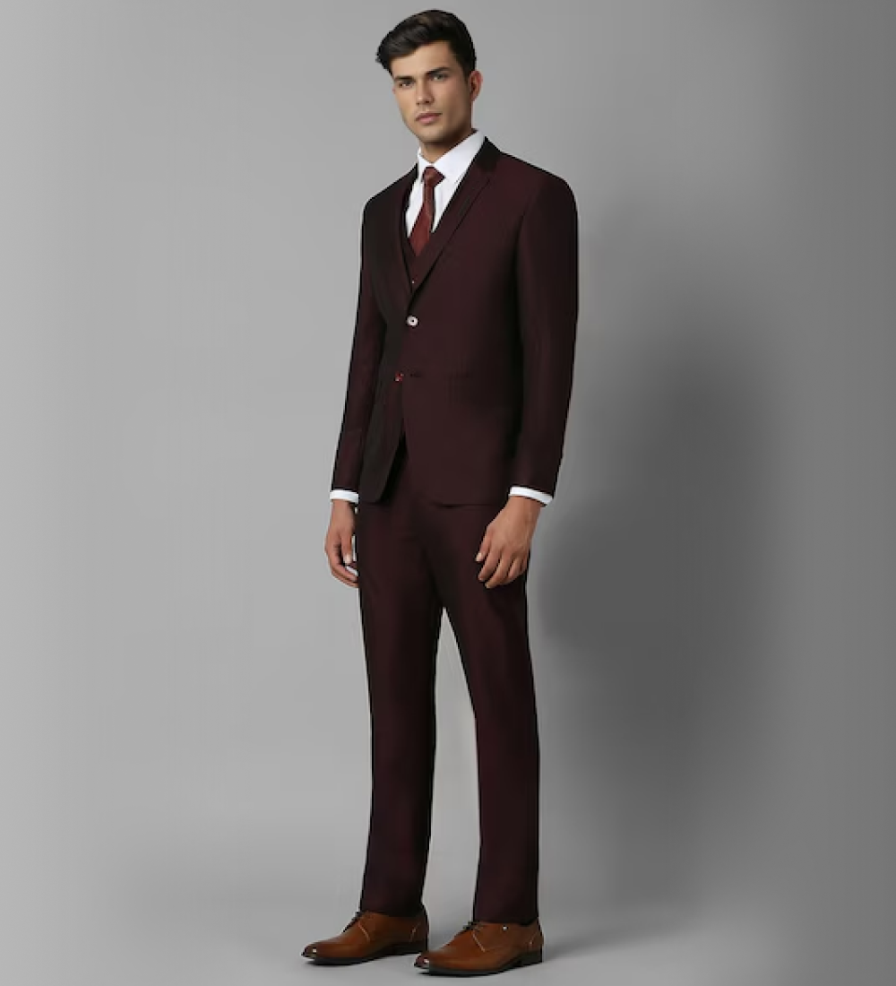 Umber Brown Three Piece Suit