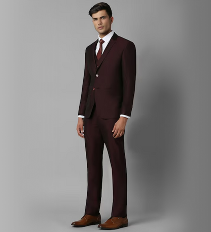 Umber Brown Three Piece Suit