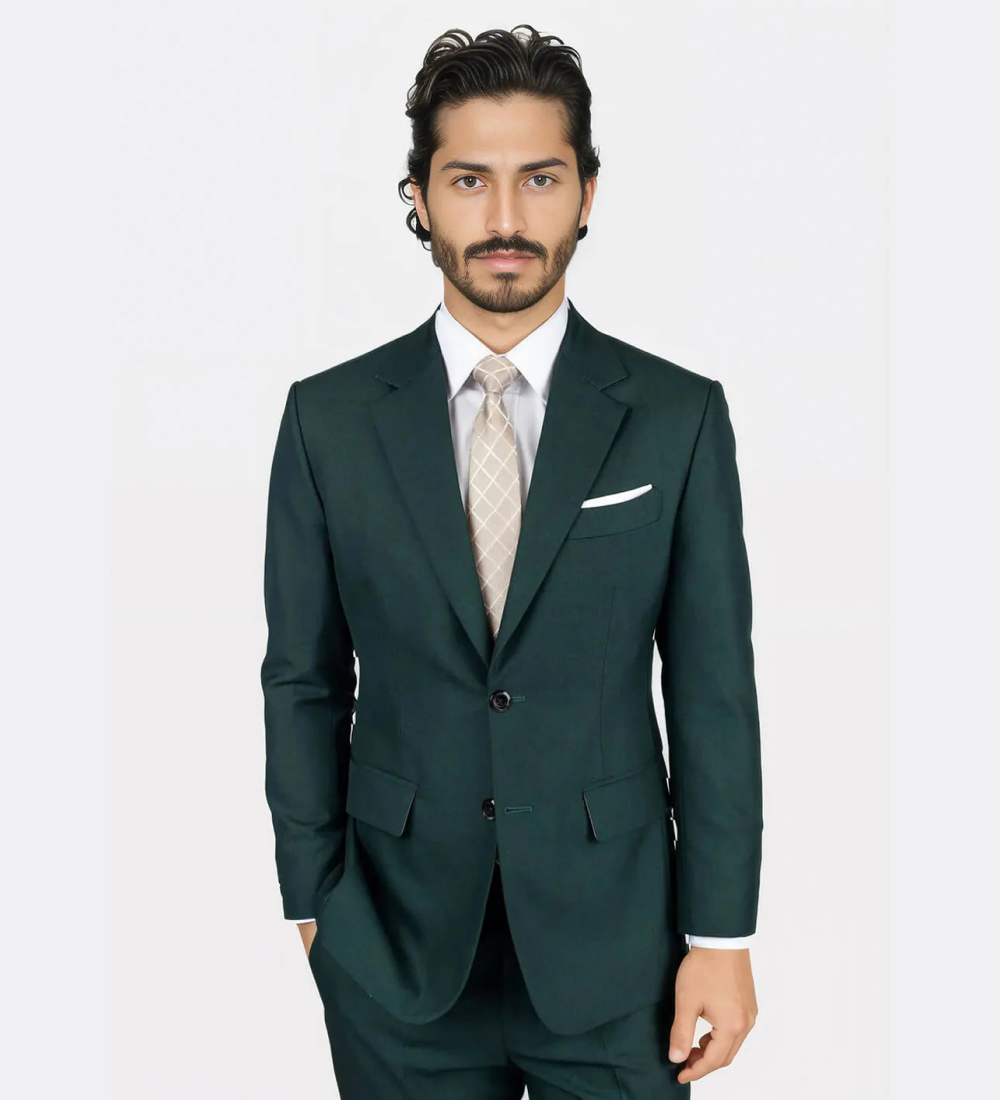 Forest Green Formal Two Piece Suit