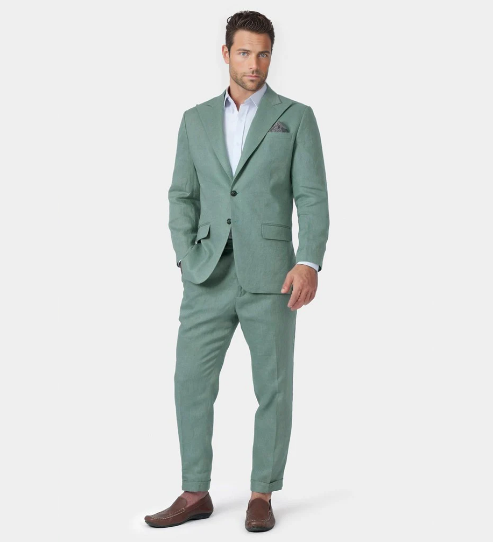 Medium Sea Green Two Piece Suit