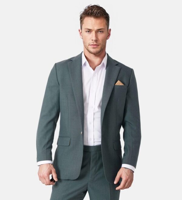 dark slate gray two piece suit