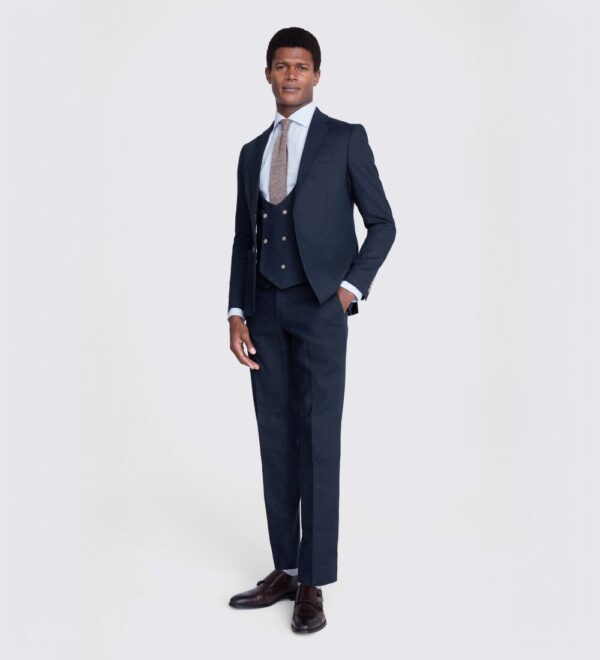 outer space blue three piece suit