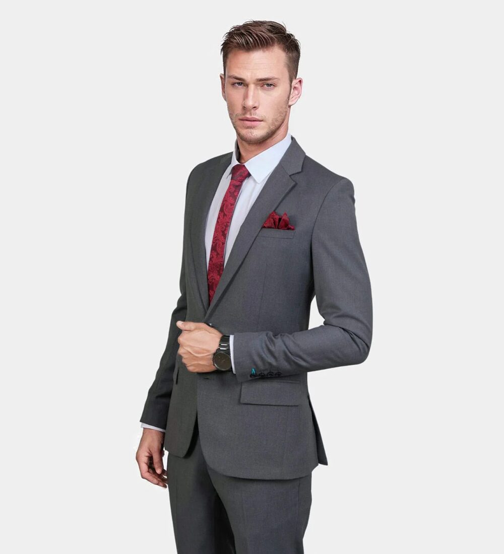 pewter dark gray two piece suit pewter dark gray two piece suit